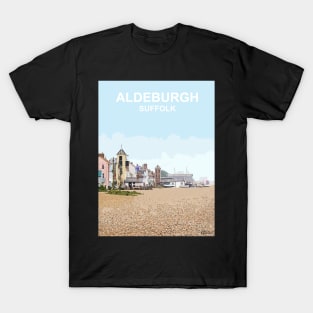 Aldeburgh Suffolk. Travel poster. Gift. T-Shirt